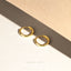 Simple Round Hoop Earrings, 6, 7, 8, 9, 10, 12, 14mm Huggies, Unisex, Gold, Silver SH586, SH587, SH588, SH589, SH590, SH592, SH009