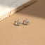 Tiny CZ stone Teardrop Studs, Unisex, Gold, Silver SHEMISLI - SS014