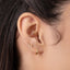 Split Double Daith Hoop Ring Earring, 18,16ga, 8,10,12mm, Solid G23 Titanium SHEMISLI SH528,SH529,SH530,SH531,SH532