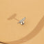 Tiny Feather Threadless Flat Back Tragus Stud, 20,18,16ga, 5-10mm Surgical Steel SHEMISLI SS919