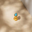Tiny Teardrop Turquoise Threadless Flat Back Nose Stud, 20,18,16ga, 5-10mm Surgical Steel SHEMISLI SS596
