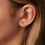 Tiny White Stone Marquise Threadless Flat Back Earrings, Nose Stud, 20,18,16ga, 5-10mm, Surgical Steel, SHEMISLI SS573