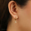 Dainty Open Star Dangle Hoop Earrings, Gold, Silver SHEMISLI SH674