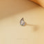 Tiny 3D Diamond Shape Threadless Flat Back Tragus Stud, 20,18,16ga, 5-10mm Surgical Steel SHEMISLI SS897