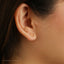 Tiny Dotty Open Circle Studs Earrings, Gold, Silver SHEMISLI - SS132
