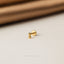 Tiny 2 beads Threadless Flat Back Nose Stud, 20,18,16ga, 5-10mm Surgical Steel SHEMISLI SS592