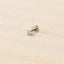 Tiny Aquamarine Threadless Flat Back Nose Stud, March Birthstone, 20,18,16ga, 5-10mm, Surgical Steel SS607