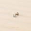 Tiny Aquamarine Threadless Flat Back Lip Labret Stud, 18,16ga, 6-10mm, March Birthstone, Unisex, Surgical Steel SS607