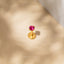 Tiny Ruby Threadless Flat Back Tragus Stud, July Birthstone, 20,18,16ga, 5-10mm, Unisex, Surgical Steel SHEMISLI SS615