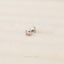 Tiny Pink Tourmaline Threadless Flat Back Nose Stud, 20,18,16ga, 5-10mm, Surgical Steel, SHEMISLI SS623