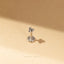 Tiny 3 beads Threadless Flat Back Tragus Stud, 20,18,16ga, 5-10mm, Unisex, Surgical Steel, SHEMISLI SS537, SS538