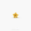 a gold star shaped object on a white background