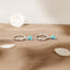 Turquoise Clover Stud Drop Hoop Earrings Stack Set, Unisex, Gold, Silver SHEMISLI SS152, SH356