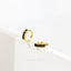 Simple Black Baguette CZ Studs Huggies Drop Hoop Earrings Stack Set, Unisex, Gold, Silver SHEMISLI SS458, SH013, SH335