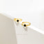 Black Gem Studs Huggies Drop Hoop Earrings Stack Set, Unisex, Gold, Silver SHEMISLI SS281, SH337, SH341