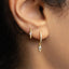 Everyday Marquiose Gem Hoop Huggies Earrings Stack Set, Unisex, Gold, Silver SHEMISLI SH591, SH594