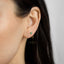 Emerald Gem Ear Jackets, Unisex, Gold, Silver SHEMISLI SJ017 NOBKG