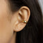 Large Band Ear Cuff, Earring No Piercing is Needed, Unisex, Gold, Silver SHEMISLI SF004