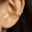 Simple Beaded Ear Conch Cuff, Earring No Piercing is Needed, Unisex, Gold, Silver SHEMISLI SF014