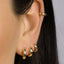 Thick Hoop Earrings, Huggies, Unisex, Gold, Silver SHEMISLI - SH326, SH327, SH328, SH329