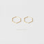 Ultra Light Hexagon Hoop Earrings, Thin Hex Hoops, Unisex, Gold, Silver SHEMISLI SH210