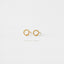 Tiny Dotty Open Circle Studs Earrings, Unisex, Gold, Silver SHEMISLI - SS132