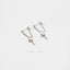 Cross Dangle Chain Studs Earrings, Unisex, Gold, Silver SHEMISLI SS150