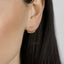 Bar Ear Jackets, Curved Front And Back Earrings, Unisex, Gold, Silver SHEMISLI SJ014