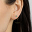 Stone Ear Jackets, White, Emerald, Turquoise, Sapphire, Black, Opal, Unisex, Gold, Silver SJ016, SJ017, SJ018, SJ019, SJ020, SJ013 NOBKG