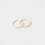 Large Thin Hoops, Light weight Huggies, Unisex, Gold, Silver SHEMISLI - SH268, SH152, SH269