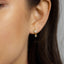 Butterfly CZ Drop Hoop Earrings, Huggies, Unisex, Gold, Silver SHEMISLI SH187