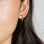 Beaded Hoop Earrings, Huggies, Unisex, Gold, Silver SHEMISLI - SH596, SH597, SH598, SH599