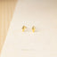 Tiny 3D Diamond Shape Stud, Unisex, Gold, Silver SHEMISLI SS450 Butterfly End, SS451 Screw Ball End (Type A)