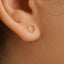 Tiny Dotty Open Circle Studs Earrings, Unisex, Gold, Silver SHEMISLI - SS132