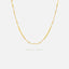 Tiny Disc and Bead Chain Choker Necklace, Unisex, Gold, Silver (14"+3") SHEMISLI - SN005