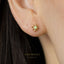 Opal Star Stud Earrings with Butterfly Backing, Gold, Silver SHEMISLI - SS203 - Shemisli Jewels