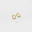 Oval Hoop Earrings, Gold, Silver SHEMISLI - SH028