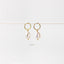 Baroque Pearl Drop Hoop Earrings, Huggies, Gold, Silver SHEMISLI - SH123