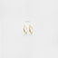 L Shape Small Bar Studs, Hook Hoop Earrings, Gold, Silver - SS052