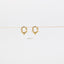 Spike Hoop Earrings, Huggies, Gold, Silver SHEMISLI SH094