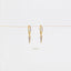Spike Hoops Earrings, Triangle Dangle Earrings, Gold, Silver SHEMISLI - SH092