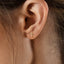 Tiny Beaded Cross Studs Earrings, Gold, Silver SHEMISLI SS047