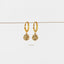 Star Drop Hoop Earrings, Huggies, Gold, Silver SHEMISLI - SH141