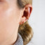 CZ Hoop Earrings, Huggies, Gold, Silver SHEMISLI SH066