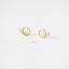Double Hoop Earrings - Only 1 Piercing needed, Gold, Silver SHEMISLI - SH120 NOBKG LR