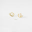 Double Hoop Earrings - Only 1 Piercing needed, Gold, Silver SHEMISLI - SH120 NOBKG LR
