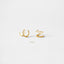 Double Hoop Earrings - Only 1 Piercing needed, Gold, Silver SHEMISLI - SH121 NOBKG LR