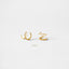Double Hoop Earrings - Only 1 Piercing needed, Gold, Silver SHEMISLI - SH121 NOBKG LR