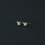 Tiny CZ Butterfly Studs Earrings, Gold, Silver SHEMISLI - SS043