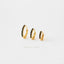 Black Stone CZ Hoop Earrings, Huggies, 6, 7, 8, 9, 10, 12mm Gold, Silver SHEMISLI SH153, SH154, SH155, SH156, SH157, SH158